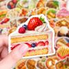 50Pcs/Set 3D Delicious Food . Afternoon Tea Dessert Stickers DIY Fashion Waterproof Doodle Decals Stickers (2 Styles)