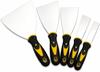 5-Piece Putty Knife Set, 1–5 Inch Scraper and Spackle Knives, Durable Paint Scrapers for Drywall Repair, Wallpaper Removal, Mud and Plaster Scraping