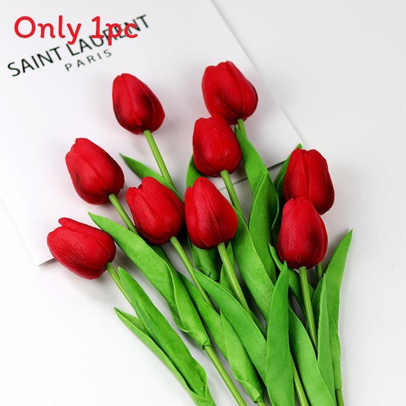 Тюльпаны Искусственные цветы ПУ Для Свадебного декора Домашний стайлинг Реквизит Фото
