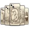 Чехол-аксессуар для iPhone 15 14 13 12 11 Pro Max Plus X XS Max XR 7 8 SE 2020 2022 с изображением Таро, Солнца, Луны и Астрологии