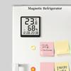 Мини портативные цифровые настольные часы с индикатором температуры и влажности, датой, работающие от батареек, настольные часы 12/24 ч. Магнитные настенные часы для холодильника с ЖК-дисплеем