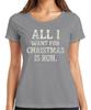 All I Want For Christmas Is Rest Christmas Funny Gift Idea Ladies TShirt