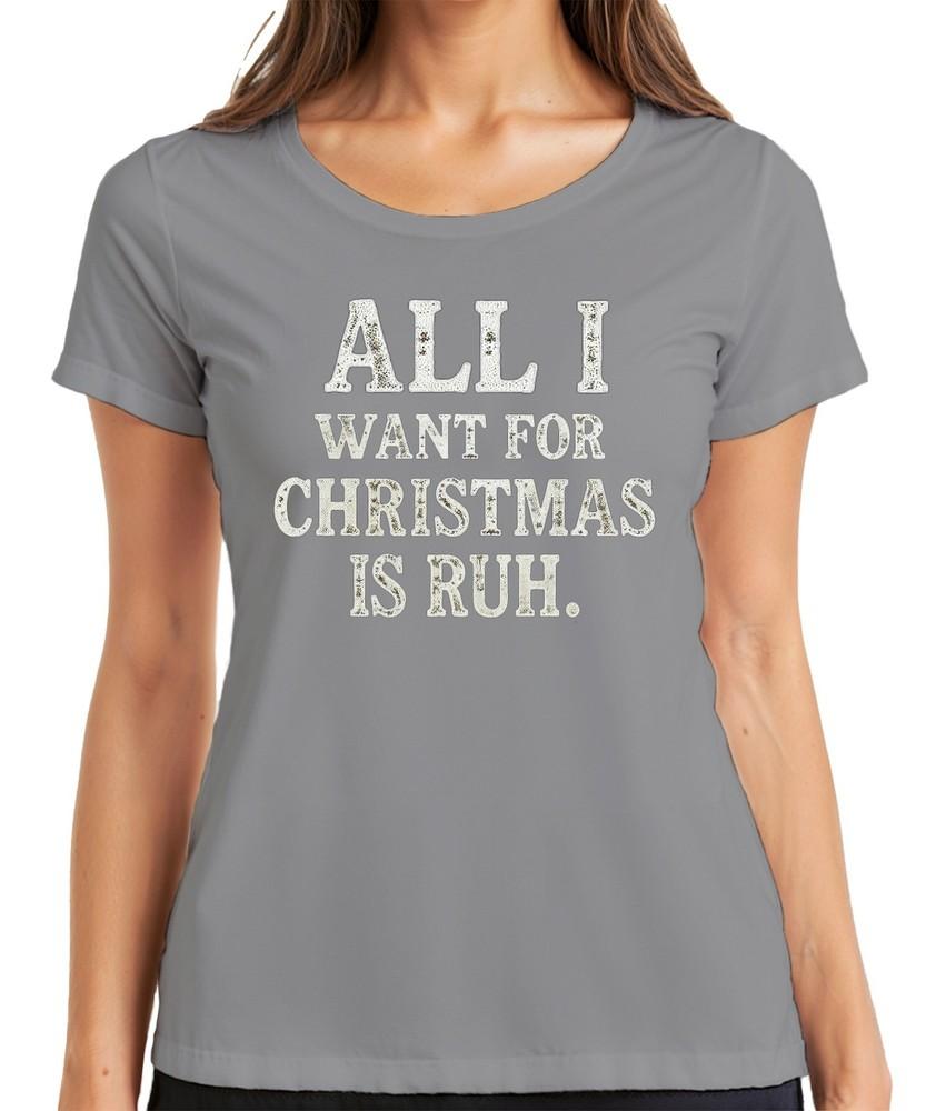 All I Want For Christmas Is Rest Christmas Funny Gift Idea Ladies TShirt