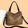 Женские винтажные сумки с леопардовым принтом, панк-стиль, сумка-сатчел с верхней ручкой, на плечо, дамские сумки под мышкой, многокарманный рюкзак-пельмень