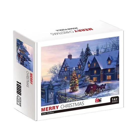 1000 шт./набор рождественских пазлов рождественская елка Санта-Клаус головоломка украшение для детей взрослых образовательные