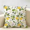 Schumacher Citrus Garden Cushion Cover Durable Hypoallergenic Organic Linen Short Pillow Cover Washable
