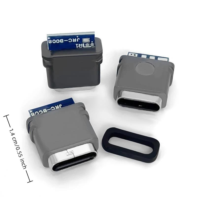 2/5/10 шт. USB 3.1 Водонепроницаемый разъем Type-C 4-контактный 5A Гнездо Двойной 5.1K Резистор Поддержка Зарядки и Разрядки