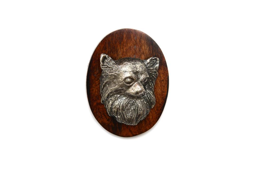 Chihuahua long-haired – Dog show brooch, starter number clip | Art-Dog