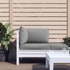 3 Piece Pallet Cushion Set Gray Oxford Fabric