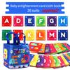 Montessor Baby Cloth Book Set, Washable, Animal Alphabet Awareness Early Learning Educational Toy - 26Pcs, Includes Storage Bag