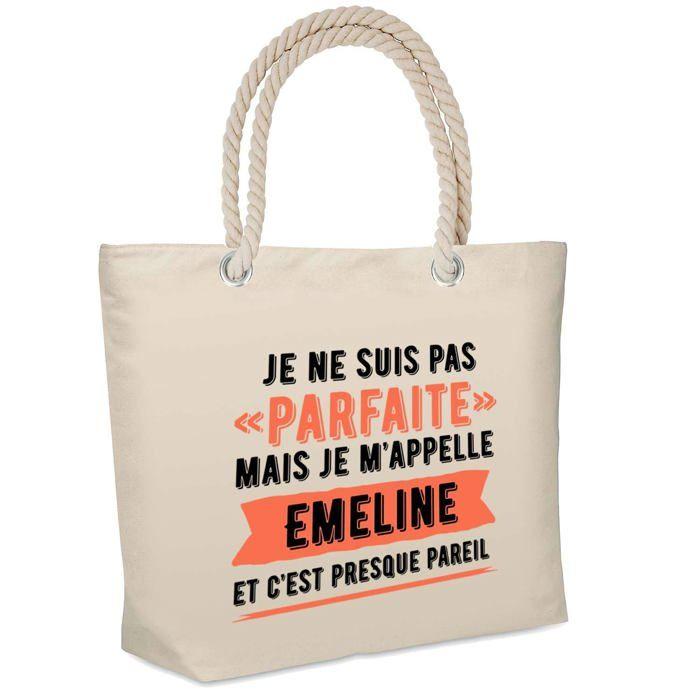 Sac isotherme Emeline Parfaite Cadeau humour femme Anniversaire Noël fête des Mères Mamie | Glacière Souple Idéal pique-nique