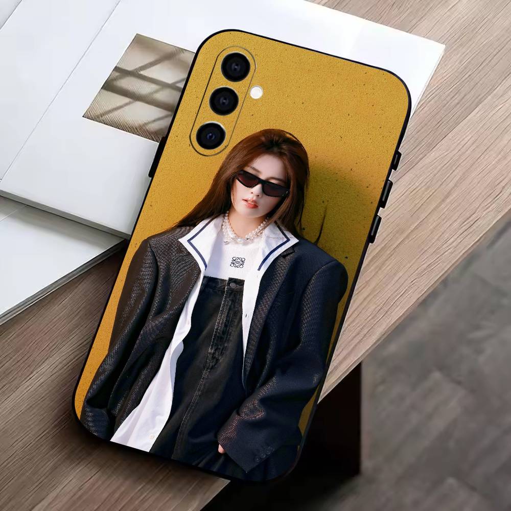 Actor Bai Mengyan Phone Case Black Silicone Soft For Samsung Galaxy A73,A72,A71,A70,A53,A52,A51