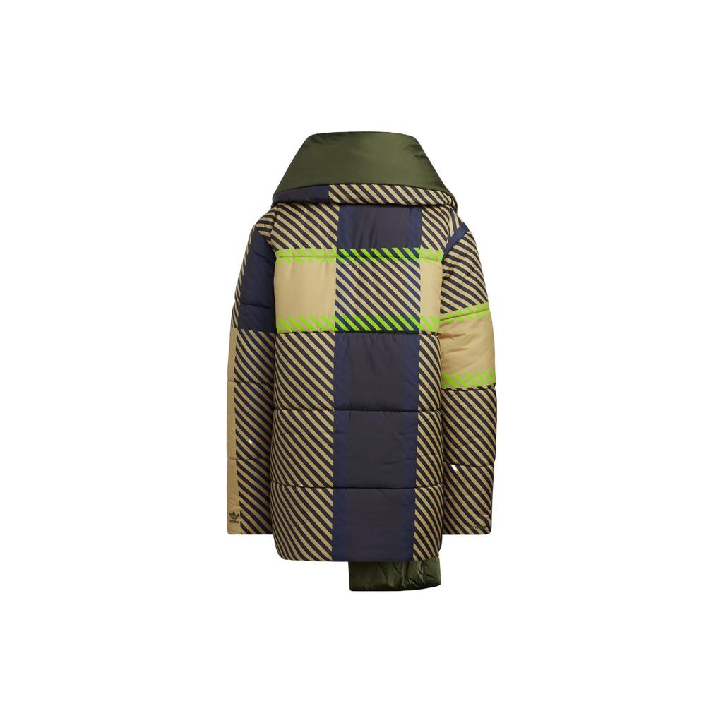 Adidas Originals X Ivy Park Collaboration Polo Neck Irregular Cotton Jacket Winter Couple Style Men Jacket Light-Chen-Gold HE3749