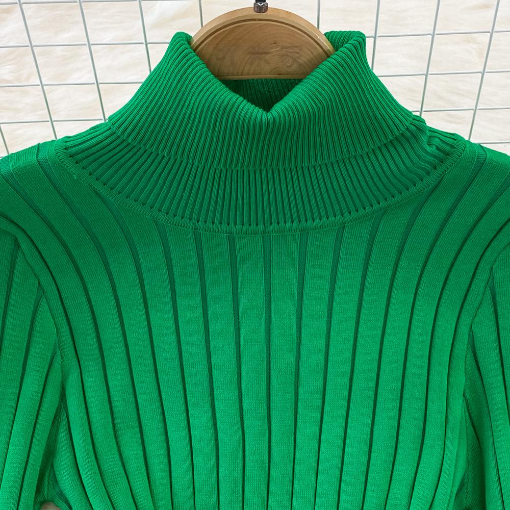 Шикарное элегантное облегающее платье с высоким воротником и длинными рукавами и поясом, пикантное модное вязаное платье, тонкий осенне-зимний свитер-карандаш, халат