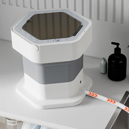 Складная портативная мини-стиральная машина 8 л, компактная стиральная машина для нижнего белья, носков, детской одежды, полуавтоматическая стиральная машина для общежития, фургона, путешествий и небольших помещений