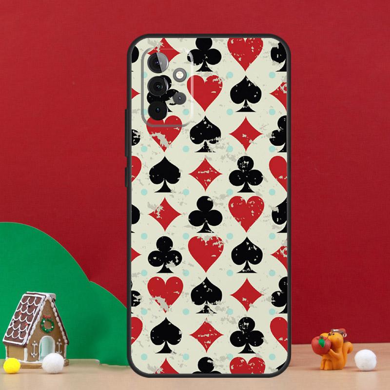 КАЗИНО ИГРАЛЬНЫЕ КАРТЫ Чехол Для Samsung Galaxy A56 A33 A13 A36 A23 A52 A32 A12 A54 A34 A14 A16 A53 A15 A35 A55 A17