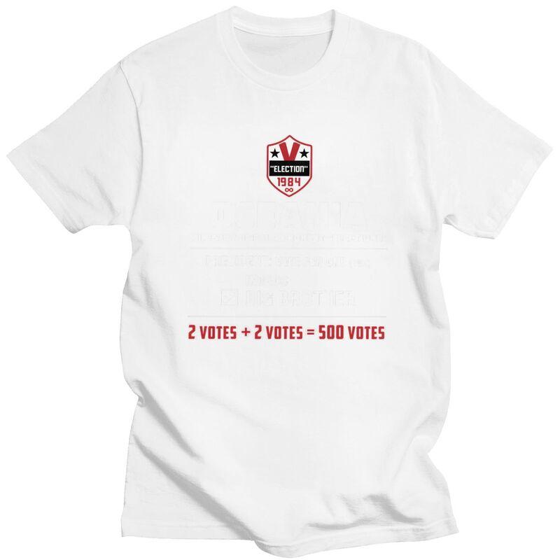 George Orwell 1984 Election Dystopian Big Brother TShirt 100 Cotton Tee Tops Summer Round Neck Tshirts Casual Short Sleeve