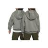 Nike Детская толстовка с капюшоном и принтом букв, облегающая, с длинными рукавами, детская толстовка серого цвета FD3154-053