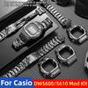 Ремешок из титанового сплава+Корпус с безелем для Casio G-Shock DW-5600 GW-M5610 GW-B5600 Комплект для модификации Набор ремешков для часов из нержавеющей стали Аксессуары