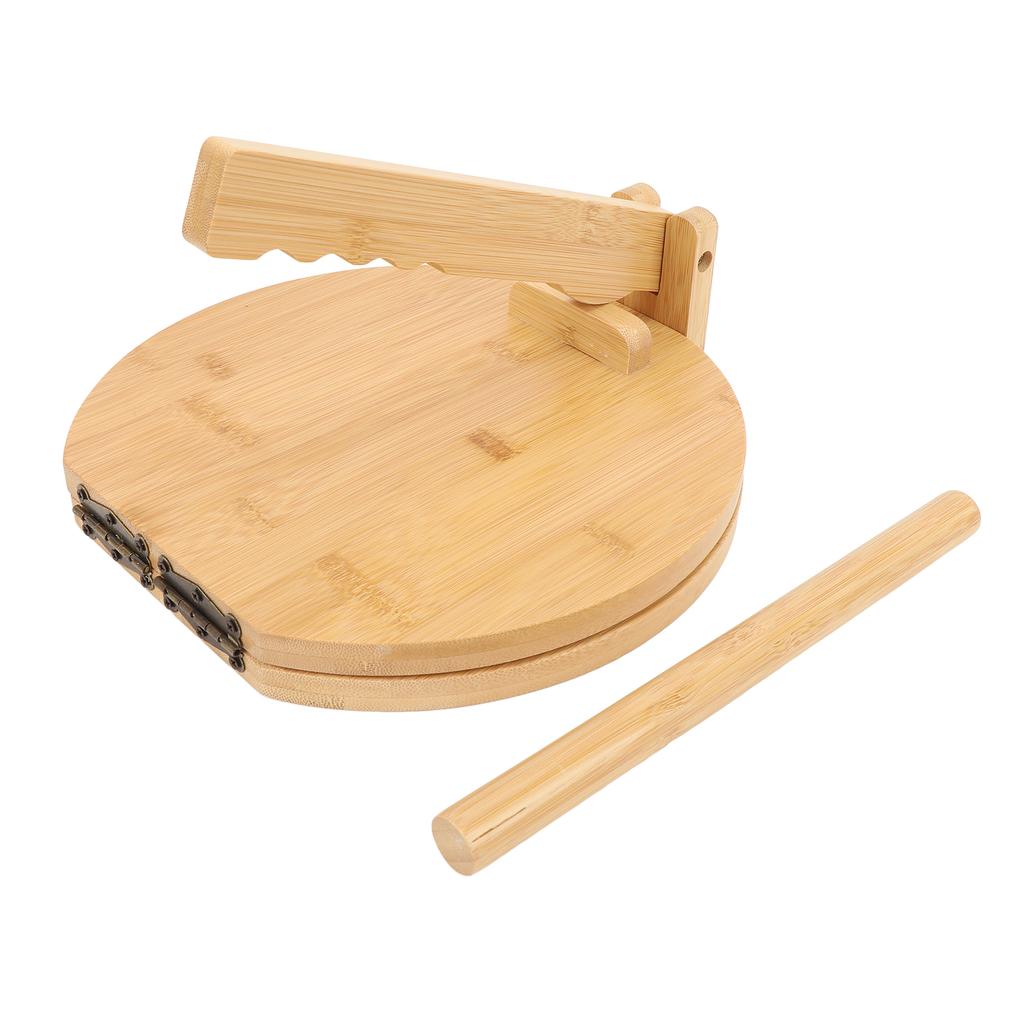 Деревянный пресс для тортильи с 50 пергаментными бумагами, круглый пресс для кукурузных тортильи для домашнего приготовления мексиканской тортильи