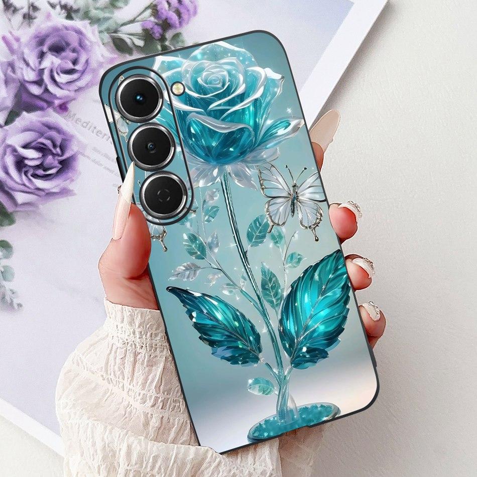 For Tecno Spark 40 Pro / 40 Pro+ Elegant Floral Butterfly Phone Case For Tecno Spark 40Pro Plus KM6 KM7 Soft Silicone TPU Cases