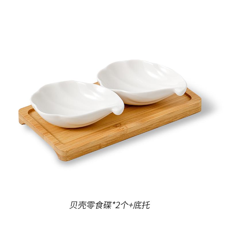 Керамическая тарелка для приправ в форме белой ракушки, тарелка для суши, тарелка для уксуса, тарелка для закусок, тарелка для соевого соуса, фирменная посуда для ресторана