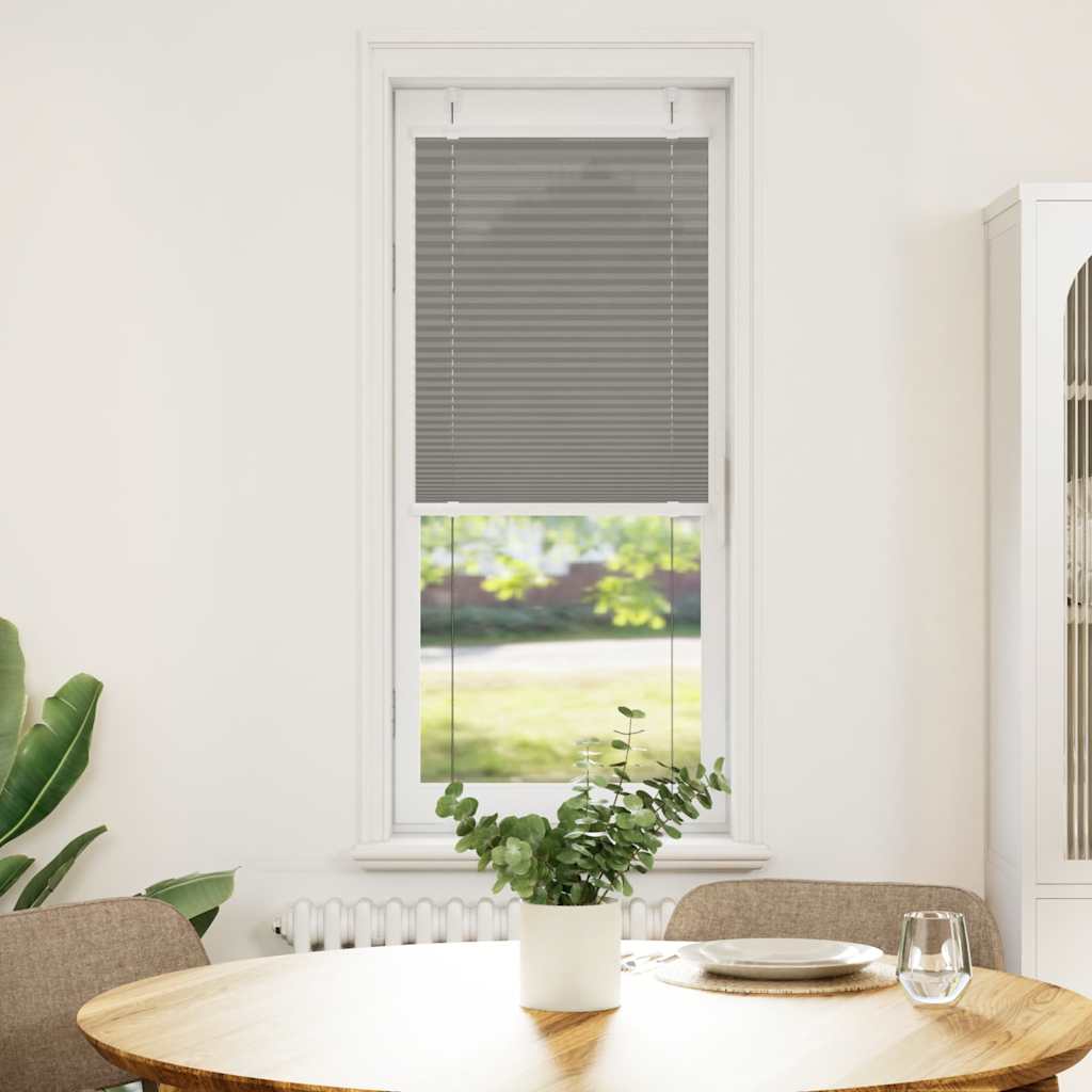Roleta Plisowana Antracytowa 40X150 Cm Szerokość Tkaniny 39,4Cm