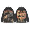 Godspeed Streetwear Hoodie Men Women Oversized Cotton Graphic Hooded Sweatshirt Retro Washed Urban Style