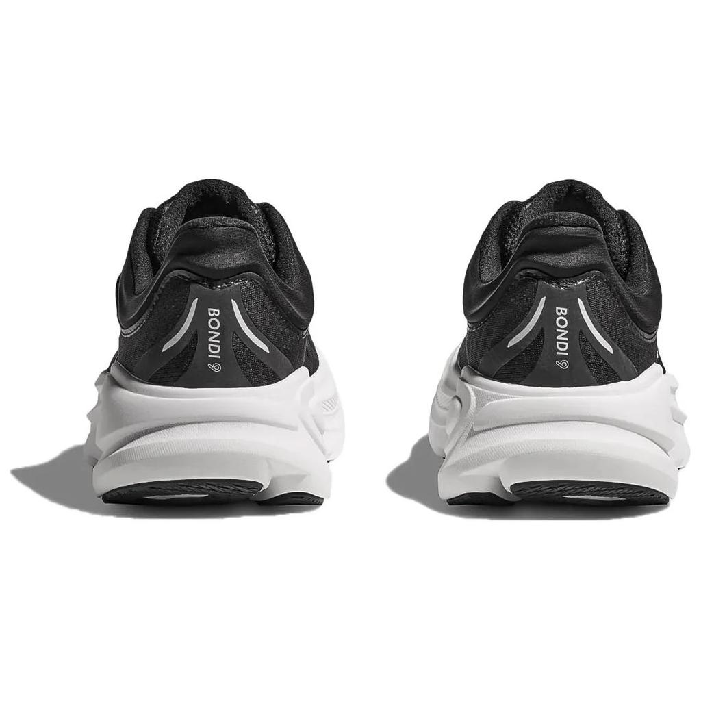 HOKA Bondi 9 Черно-белые женские кроссовки 1162012-BWHT