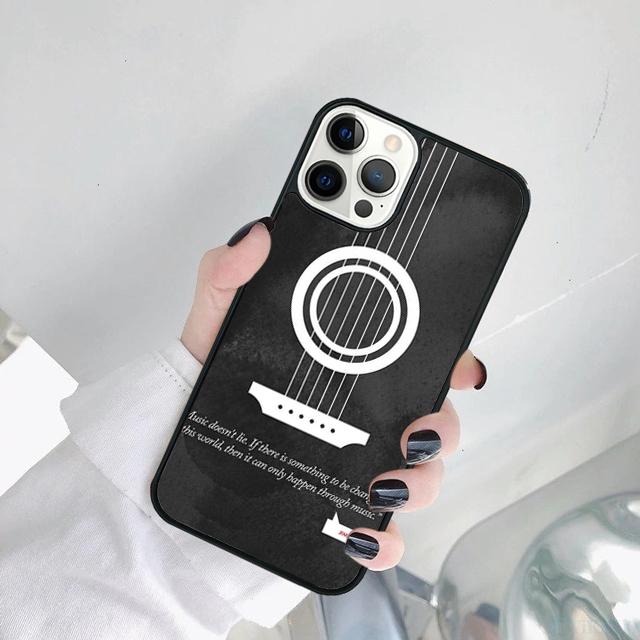 Чехол для телефона Музыкальный инструмент Гитара Для iPhone 17 Air 15 Pro MAX 16 Plus 14 12 11 13 coque