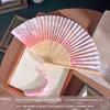 Chinese Style Chinese Ancient Style Japanese Cherry Blossom Cheongsam Folding Fan