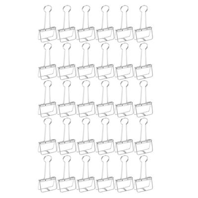 51 мм 30 шт. Зажимы для бумаги Сильная сила зажима Металлические полые зажимы для хвоста Мини-зажимы для бумаги