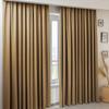 Modern Linen Background Curtain Milk Coffee Curtain Sunshade