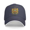 Washed Unisex's Baseball Cap Kingdom of Morocco Emblem Trucker Snapback Caps Dad Hat Morocco Golf Hats