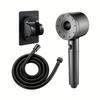 High Pressure Handheld Showerhead Set with 5 Mode Settings, Wall Mount Plastic Includes Filter Element1.5m Explosion-Proof Hoseand No-Drill Bracket