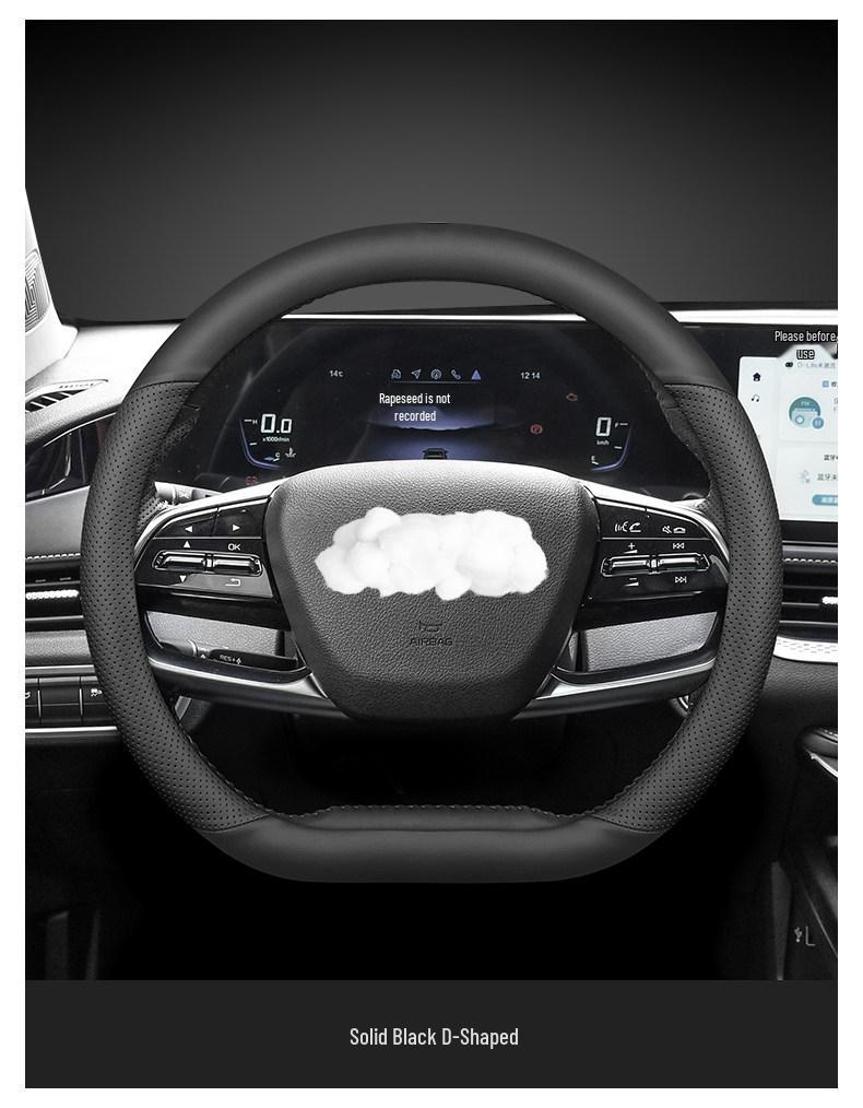 2023 Feifan F7 Steering Wheel Cover: Ultra-Thin, Anti-Slip, Wear-Resistant Genuine Leather, All-Season Universal Fit