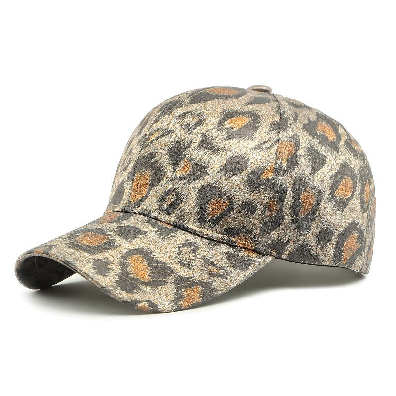 Весенняя бейсболка с леопардовым принтом, женская уличная шляпа от солнца
