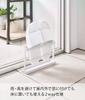 Yamazaki Jitsugyo (Yamazaki) Two-Way Balcony Slipper Rack with Tray White Body Approximately W25 X D6.5 X H15cm (Does Not Include Film Hook) Tower