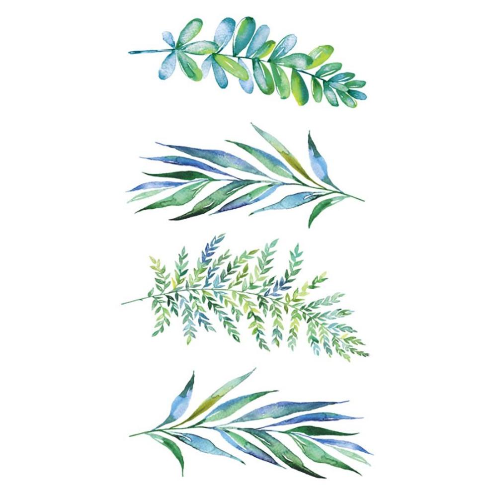 Body Art Waterproof Black Rose Butterfly Design Cover Scars 3D Body Tattoo Sticker Temporary Decal