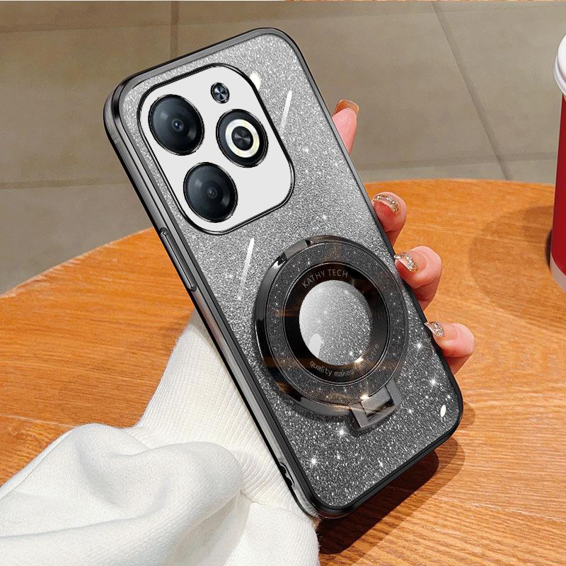 Phone Case for Infinix Hot 40 40i 30i 20 12 Play Note 30i VIP Note 30 Pro Electroplating Glitter Shockproof Bumper Protective Cover