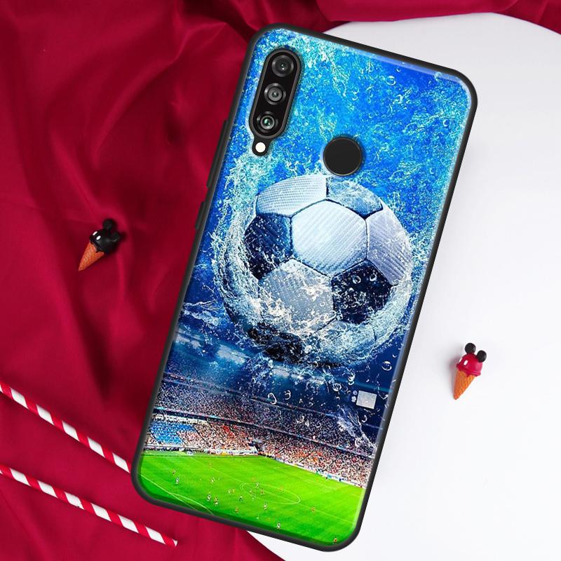 Чехол для Huawei Nova Y61 Y70 Y90 Y60 Y72 Y91 12s 12i 11i 7i 8i 9 10 SE P60 Pro P30 P40 Lite с изображением футбола