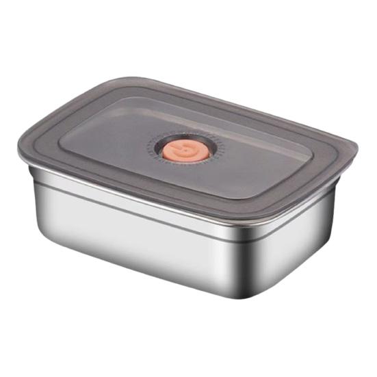 Коробка с крышкой Штабелируемые контейнеры для закусок Герметичная нержавеющая сталь для пищевых продуктов