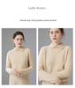 Women's Doll Collar Cashmere Sweater - 2025 Winter Collection: Solid Color, Base Layer, Gentle Style, Loose Fit, Slimming, Warm