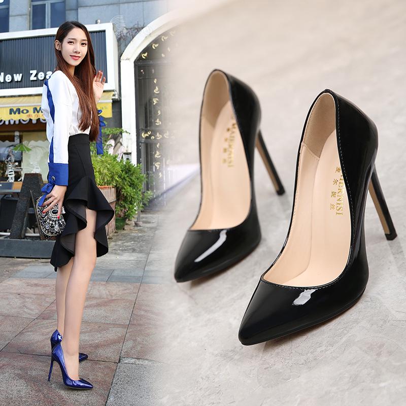 Shoelife Женские профессиональные одинарные туфли Женская обувь на очень высоком каблуке с острым носком на шпильке
