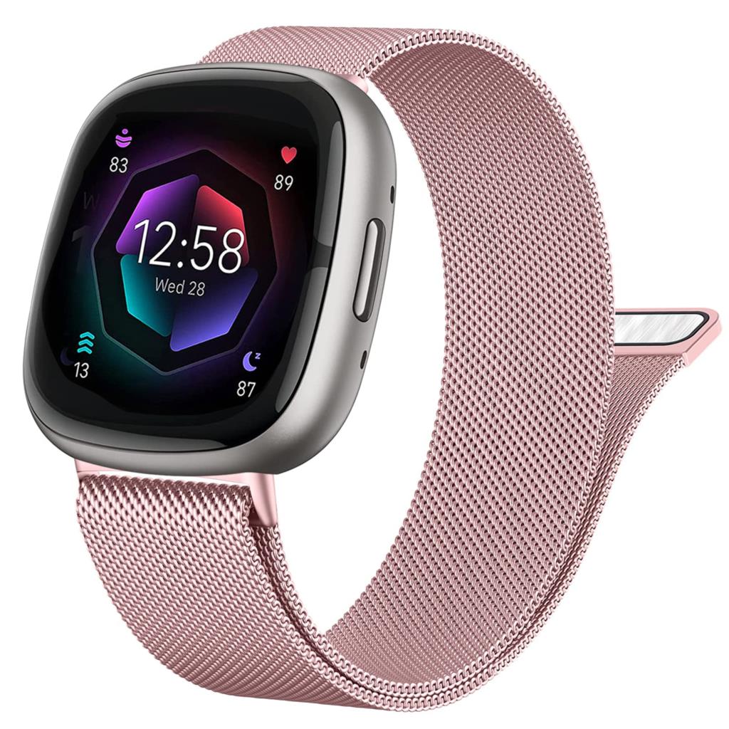 Миланский Loop ремешок для Fitbit versa 4 3 Ремешок Sense/Lite Магнитный Нержавеющая сталь металлический ремень Браслет correa Fitbit versa 2