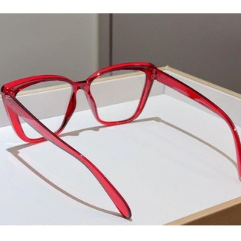 Fashiona Cat-Eye Glasses For Women Oversized Eyeglasses Casual Transparent Glasses Perfect For Daily Wear Everyday Eyewear