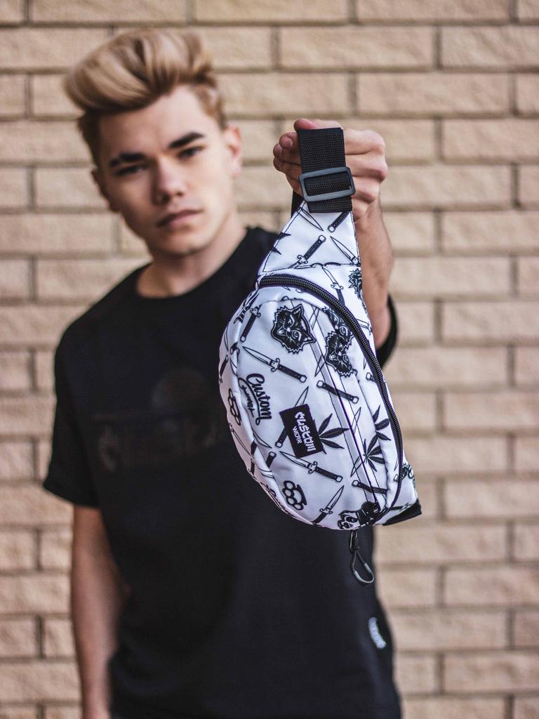 Bananka Belt Bag for Men Custom Wear Triada Gangster Black