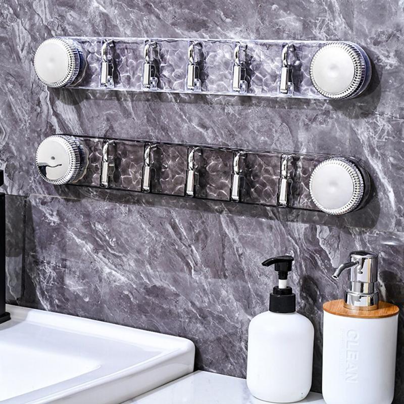 5 крючков вращающиеся крючки на присосках без сверления высокая несущая способность вешалка для полотенец для ванной комнаты настенная гофрированная рядная вешалка