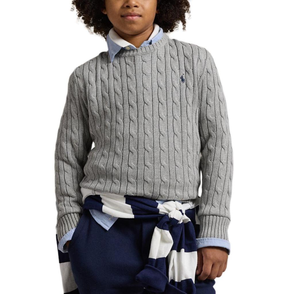 Polo Ralph Lauren Свитер детский с длинным рукавом и круглым вырезом, с манжетами в рубчик CWPOSWEY6820334-250
