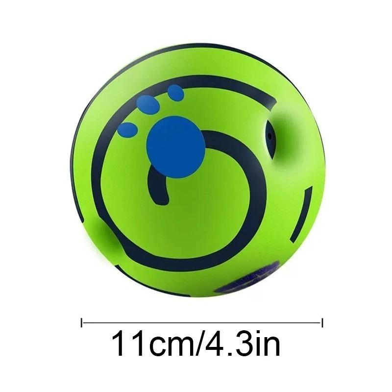 Игрушка для собаки Wobble Wag Giggle Glow Ball Интерактивная игрушка для привлечения внимания собаки Забавная игрушка-мяч со звуками смеха при перекатывании или встряхивании Для развлечения домашней собаки